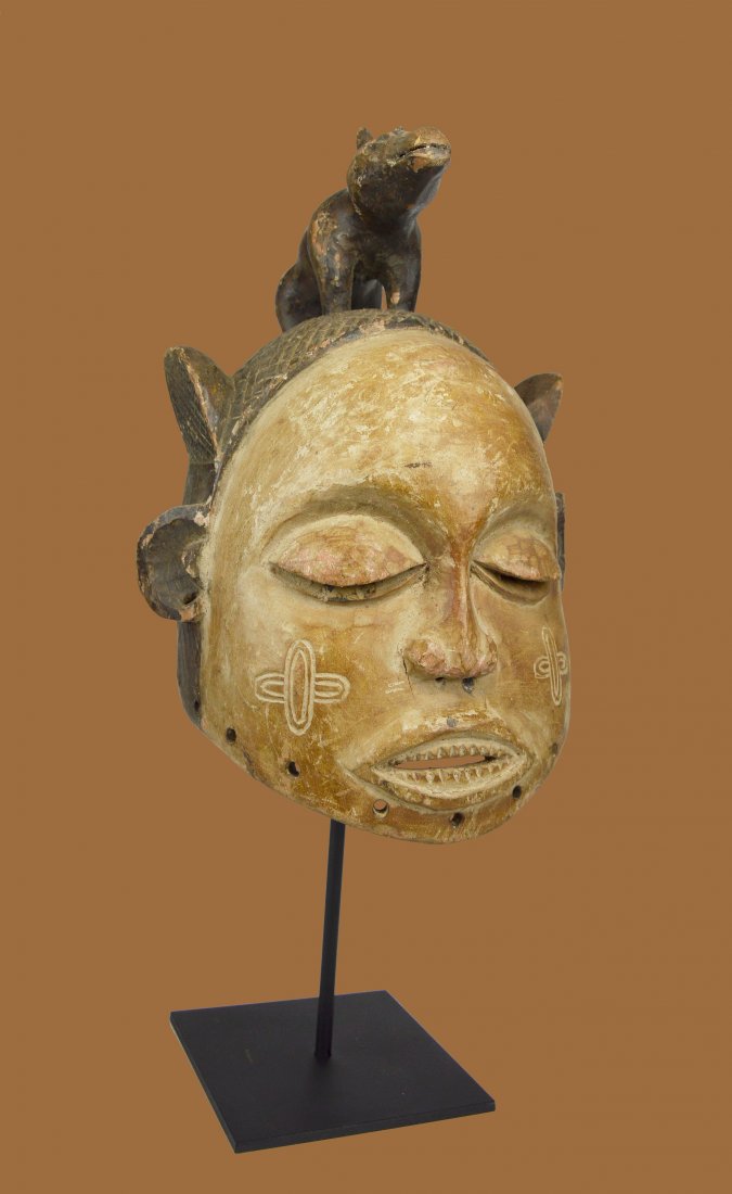 Rare Suku Helmet Mask field collected prior to 1975 (1 of 7)