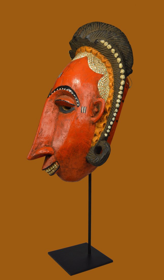 Large Charming Bozo Parade mask, African Art (1 of 9)
