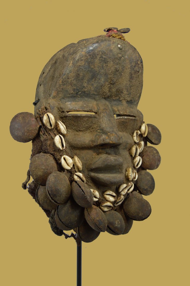A Dan Guere Mask with Bells and Shells, African Art (1 of 7)