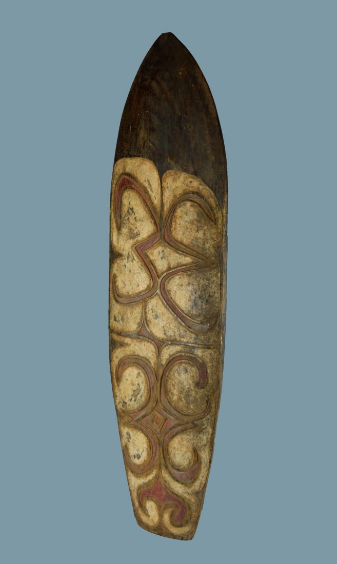 Carved Wood Asmat Dance Shield, Oceanic Tribal Art (1 of 6)