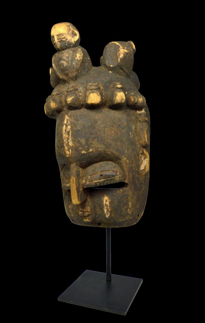A Very Old Bini Mask Ex Poolos Collection (1 of 8)