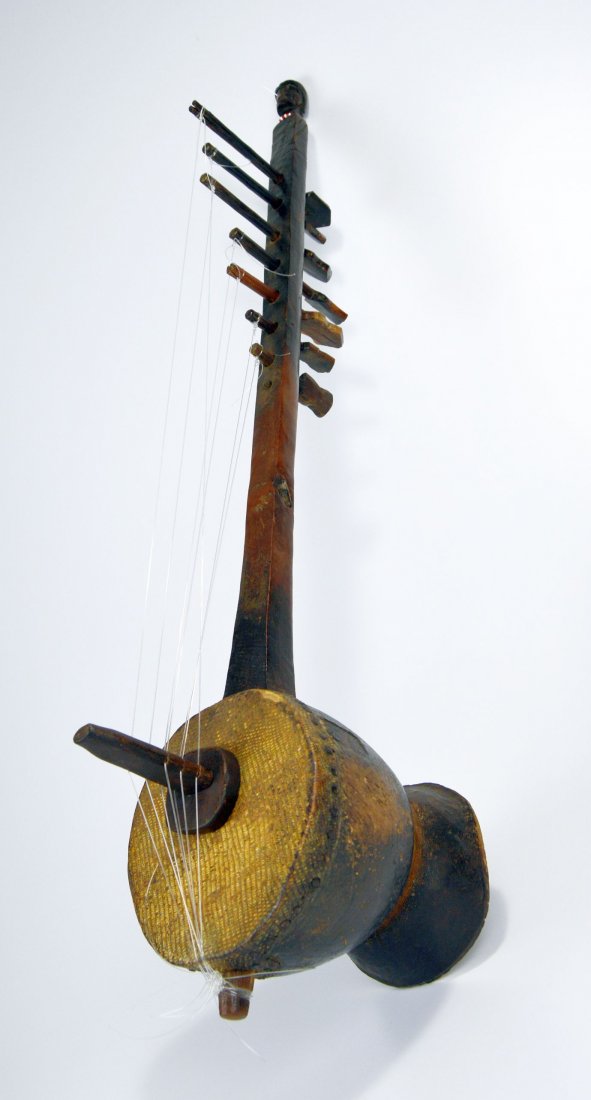 Antique Nyamwezi Zeze Harp from Tanzania, African Music Jun 13, 2020