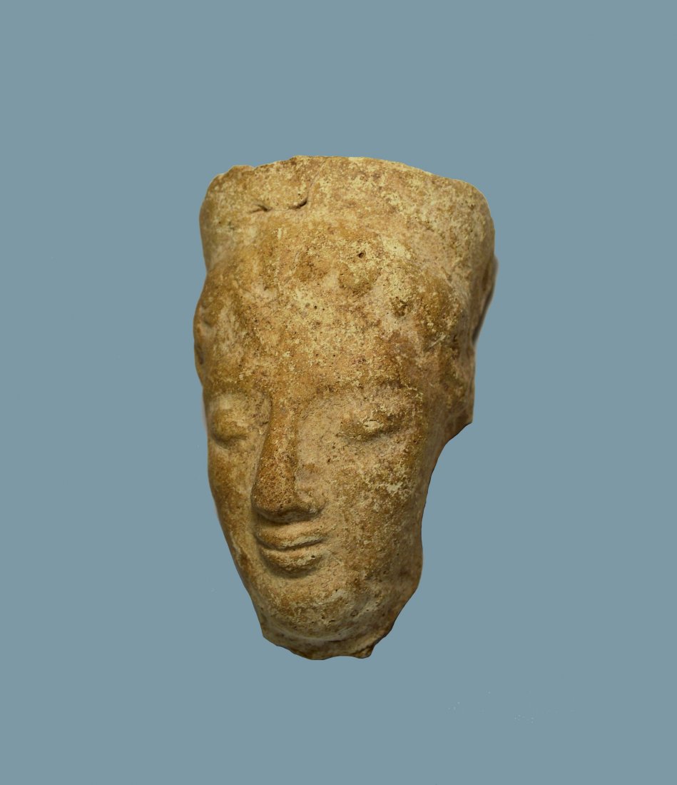 A Fine Greek Votive with Female Face 5th to 4th century (1 of 5)