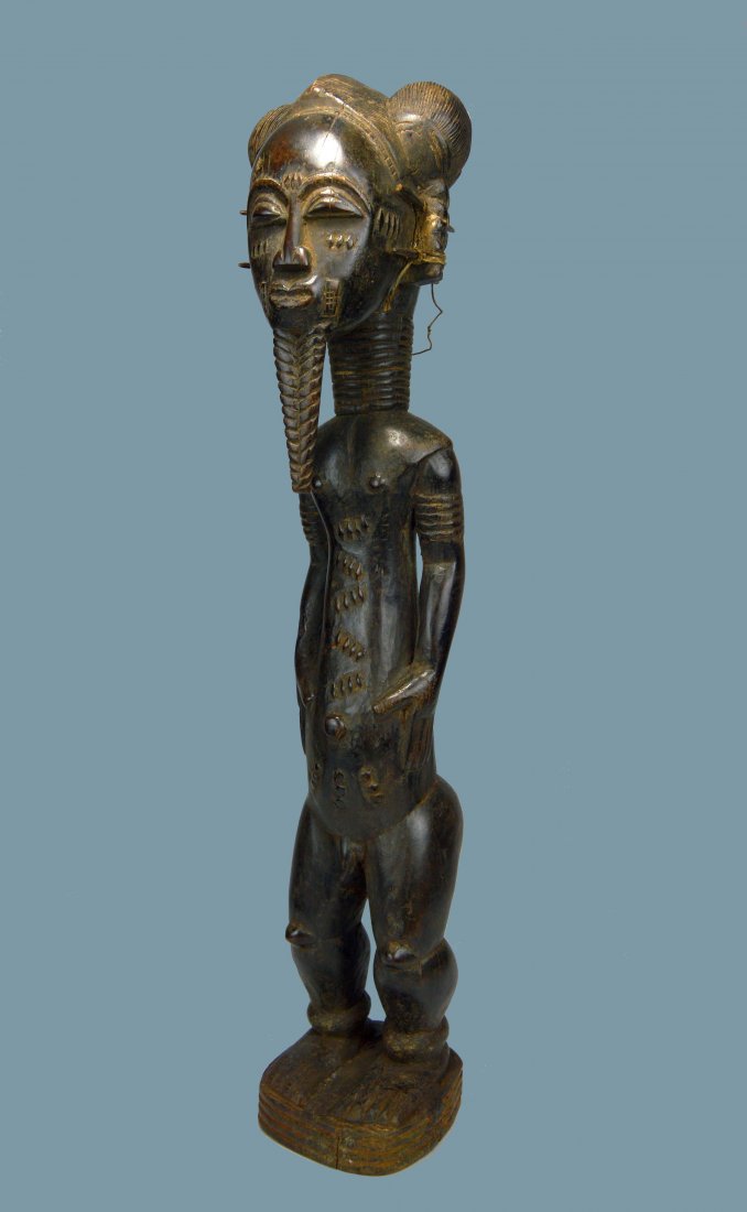 Handsome Baule male Ancestor sculpture (1 of 9)
