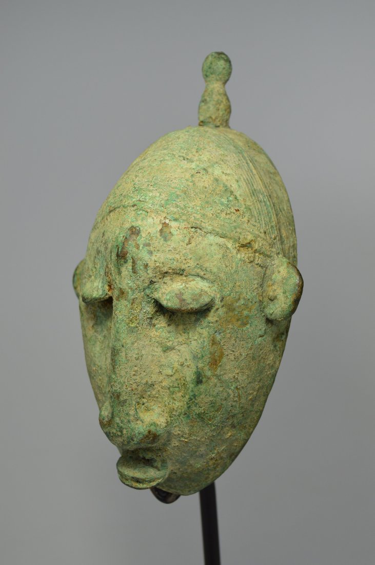 Rare Old Bamana Bronze mask Ex Allen Davis Collection. (1 of 6)