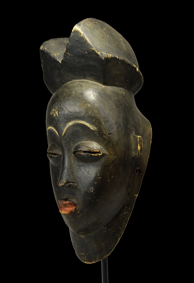 A Rare Black Punu Mask Ex Marcellis Collection, France (1 of 4)
