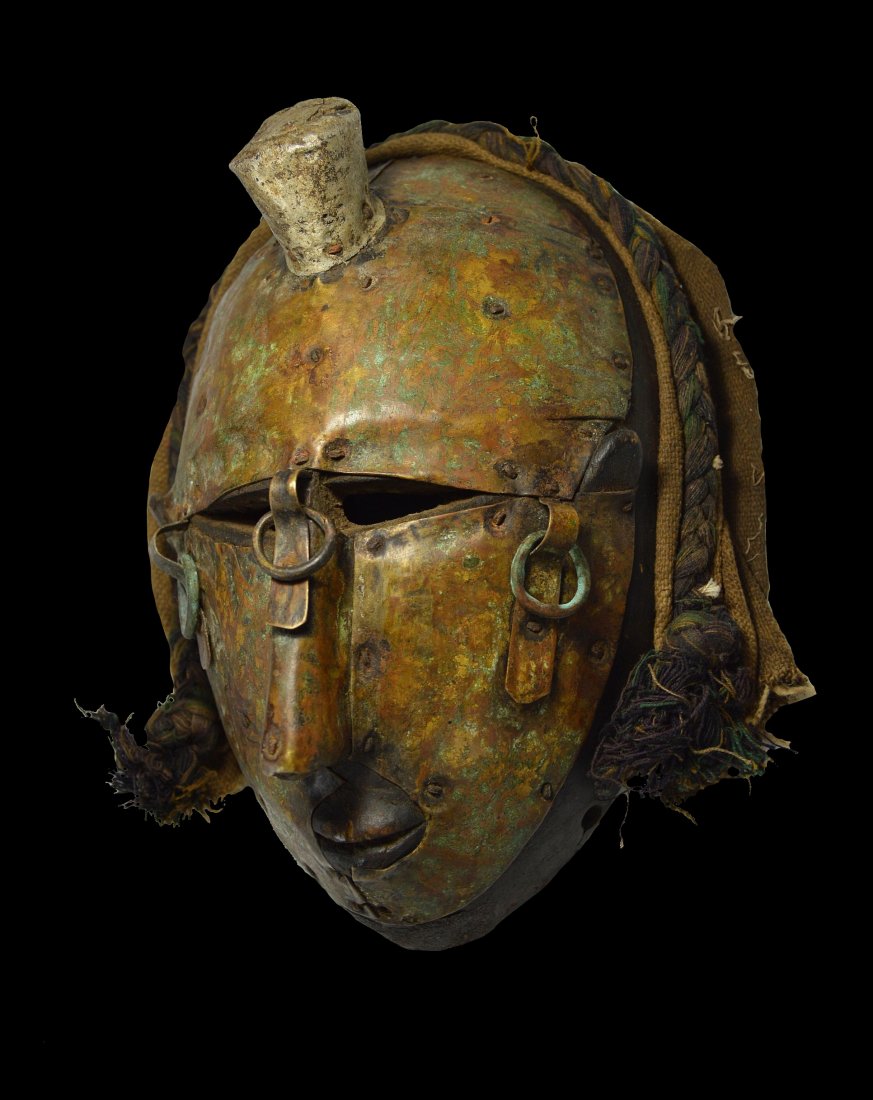 Old Marka Brass Covered Mask, African Art (1 of 7)