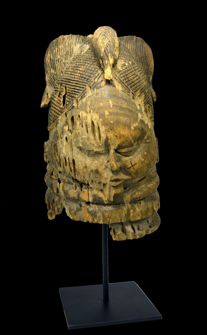 Ancient Mende Bundu Female Initiation mask Ex N Poolos (1 of 7)