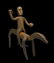 Old Dogon Blacksmith Forged Iron Horse Rider sculpture