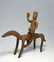 Old Dogon Blacksmith Forged Iron Horse Rider sculpture - 3