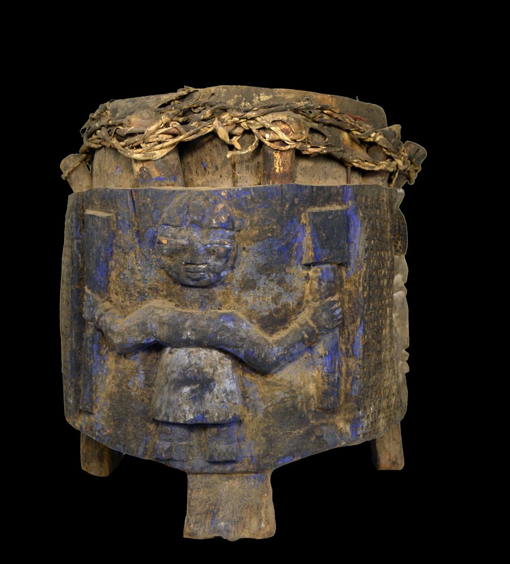 Old Yoruba Shango Cult Ceremonial Drum (1 of 9)