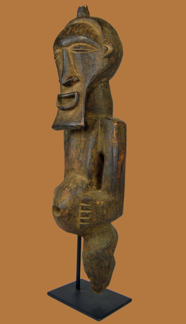 A Large Old Eroded Songye N'kisi Magic Fetish Idol (1 of 7)