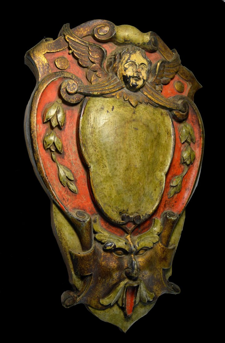 Old Cupid Panel with Green Man Face (1 of 5)