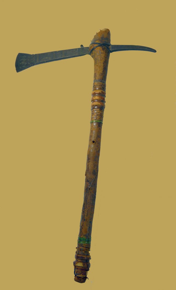 Old West African Axe with Etched Blade (1 of 8)