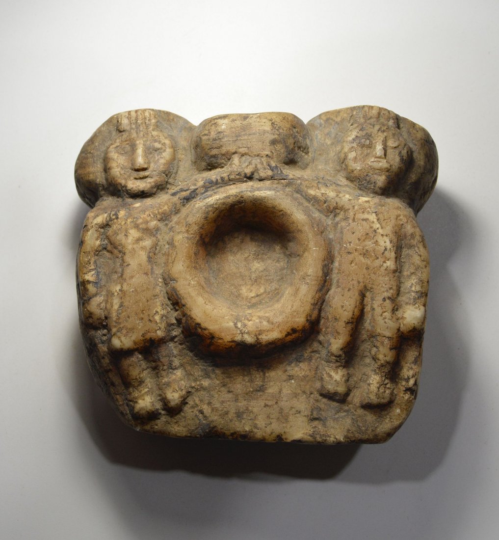 Rare Naga Carved Stone Ritual Altar (1 of 5)