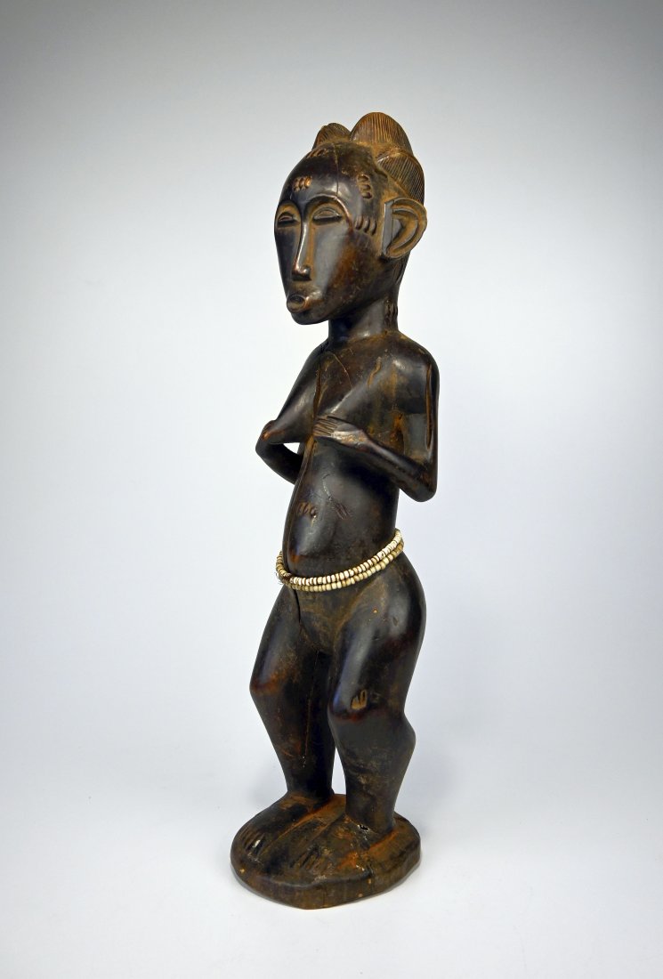 A Fine Old Baule Female Effigy field collected 1950 (1 of 6)