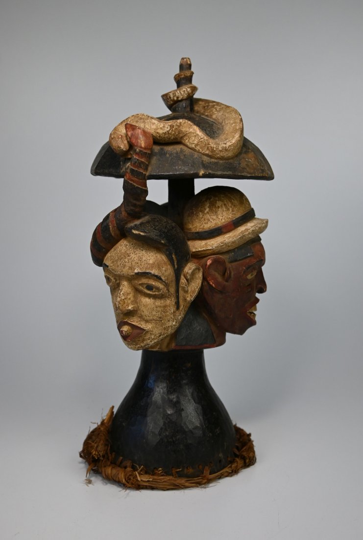 A Fine Old Ibibio Cross River Dance Crest Ex Kahan 1988 (1 of 6)