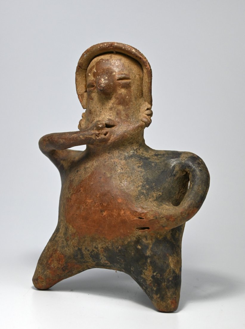 PreColumbian Nayarit Smoker figure 100 BC Ex Healy Coll (1 of 4)