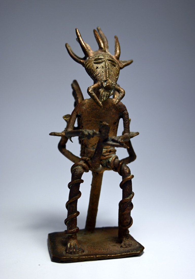 Ashanti / Akan Bronze Devil sculpture (1 of 5)