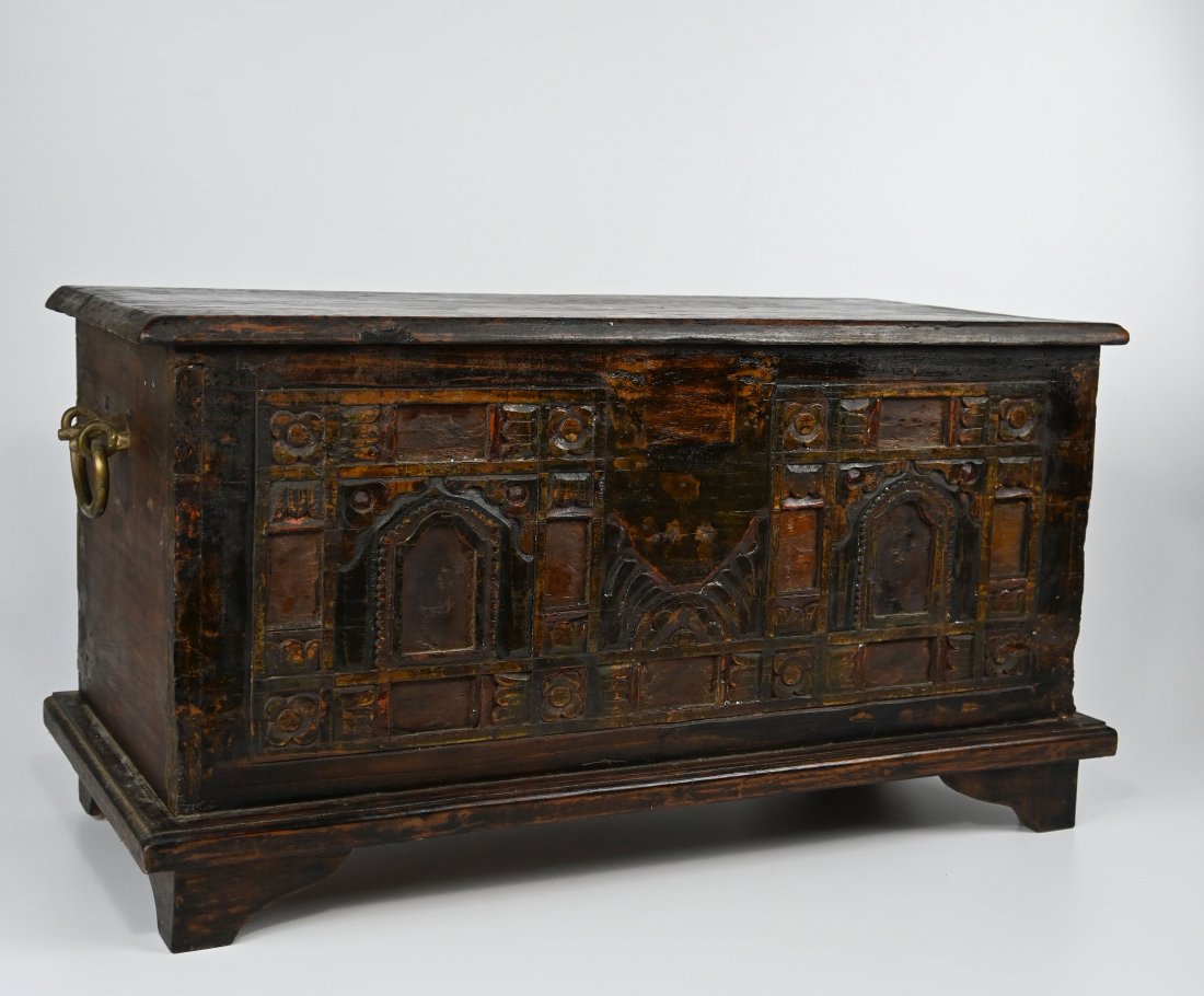 Old Wooden Dowry Chest from Java, Indonesia (1 of 8)