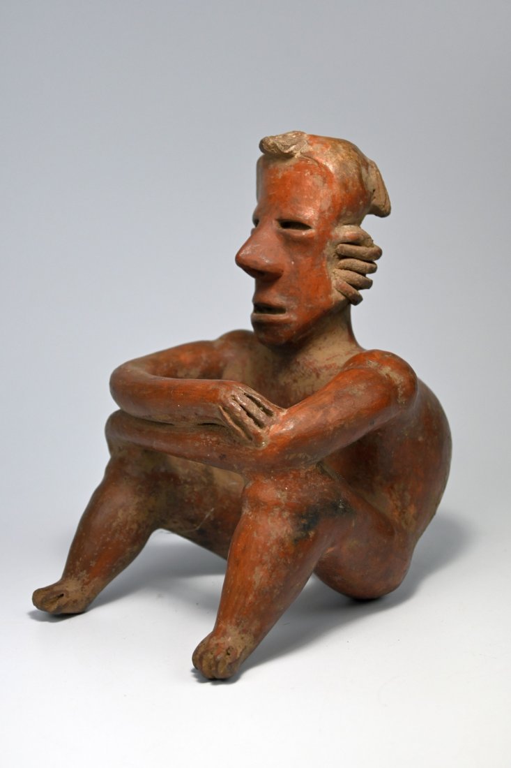 A Nayarit Seated Pre-Columbian Sculpture 200 BC (1 of 6)