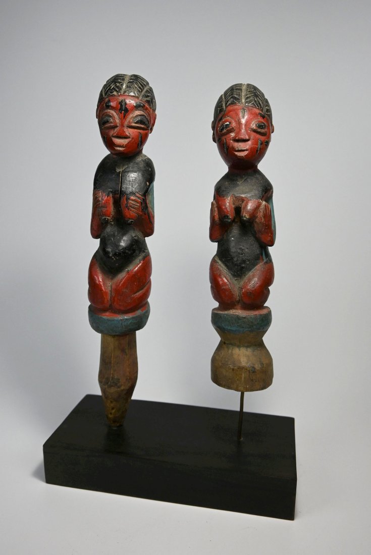 Pair of Yoruba Female Shango Dance Wands Ex Evan Maurer (1 of 7)