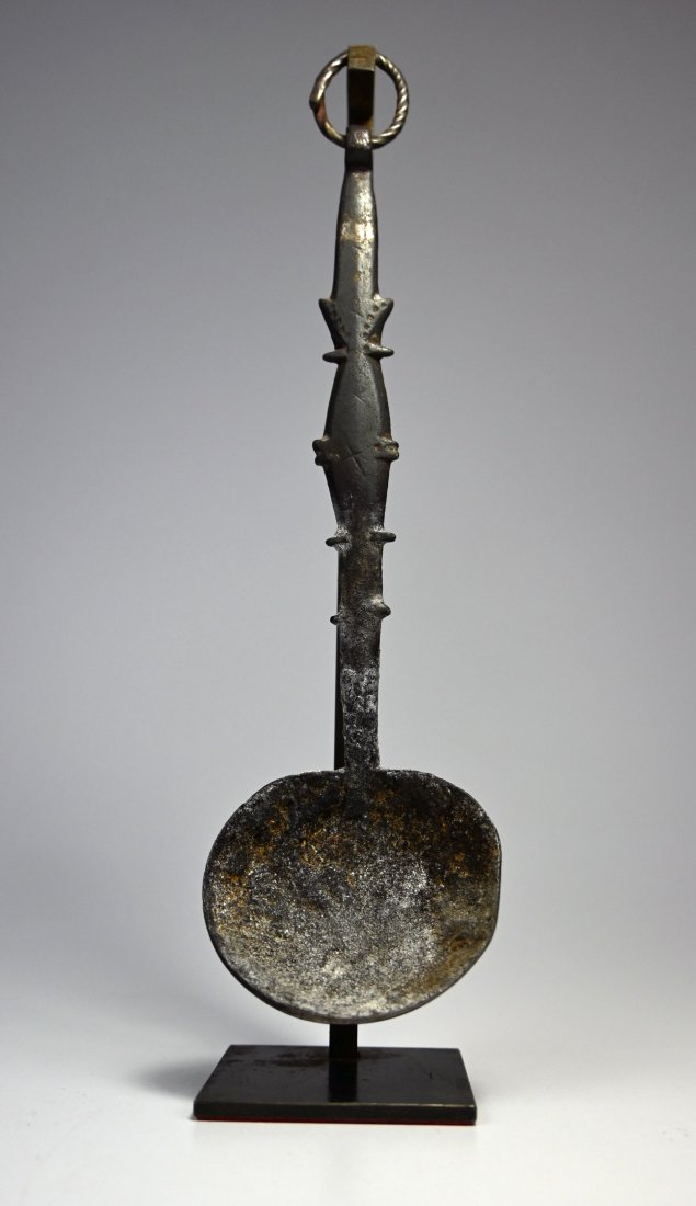 Ancient Senufo Iron Spoon Ex Robichez Paris 1980's (1 of 6)
