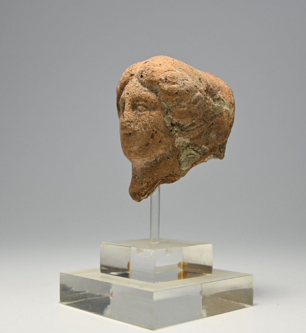 Ancient Greek Head Fragment of Goddess 300 BC (1 of 5)