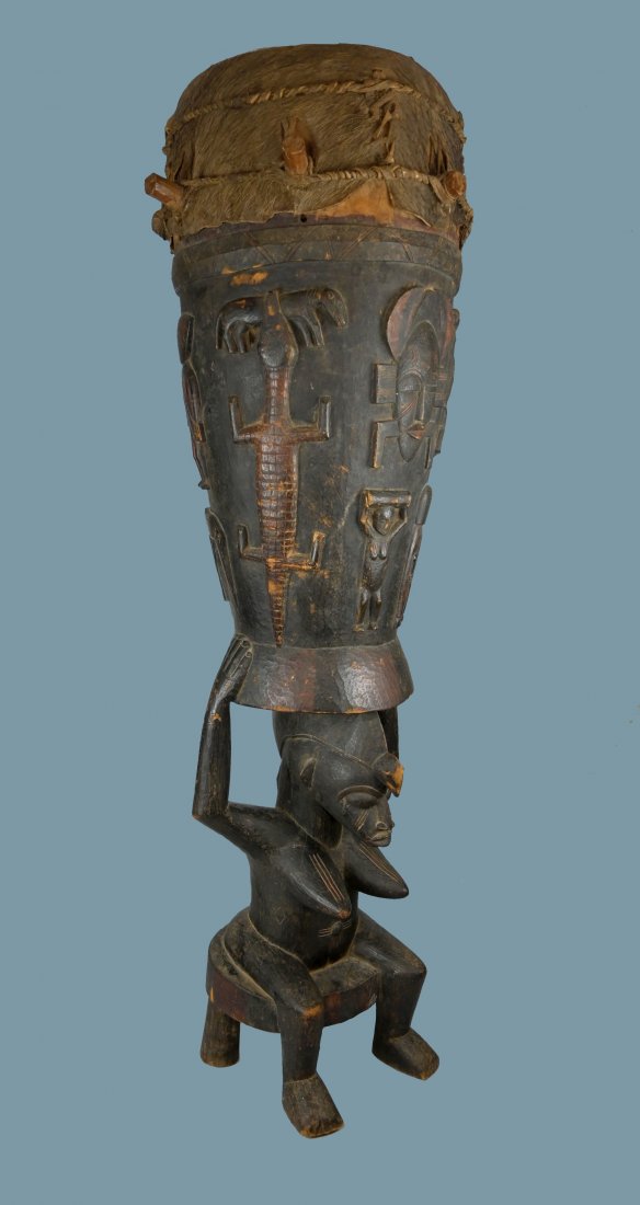 Monumental Senufo Drum Female Ancestor Mayer Collection (1 of 15)