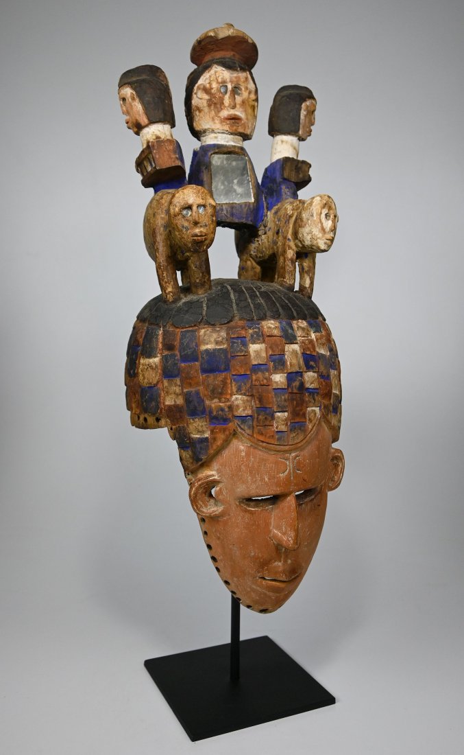 A Very Fine Old Igbo African Mask Ex Banks Collection (1 of 14)