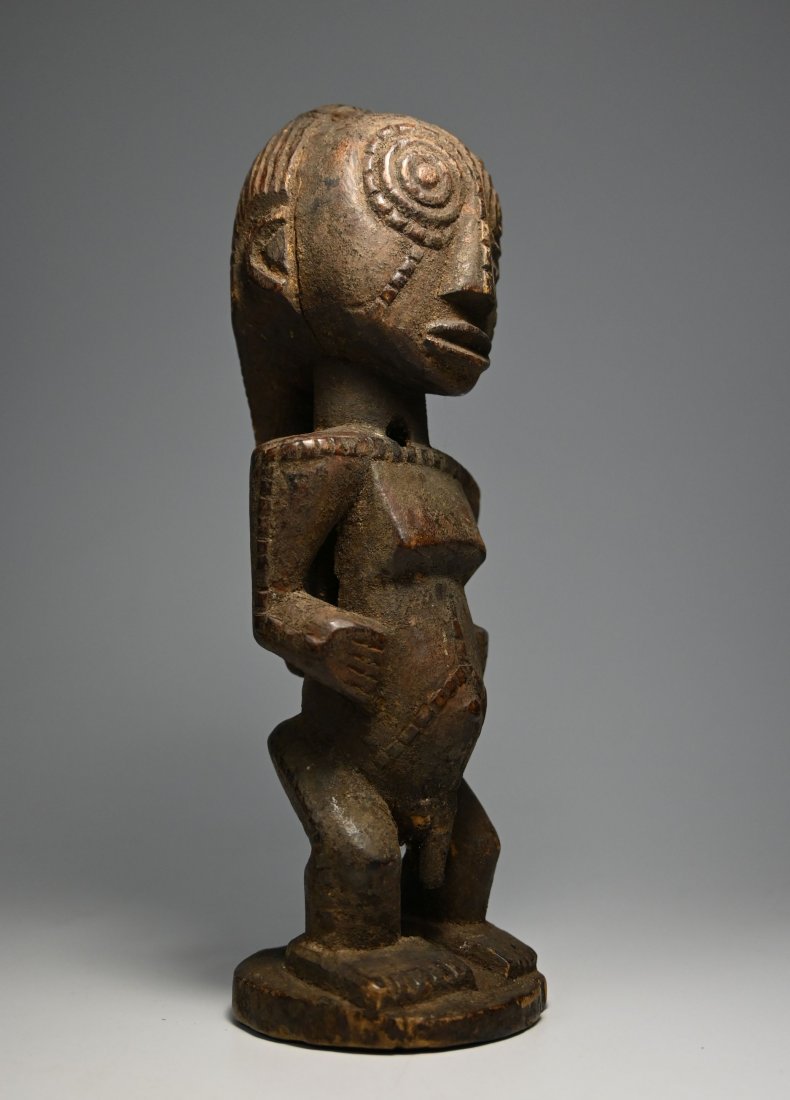 Rare Old Tabwa Male Ancestor Sculpture (1 of 7)