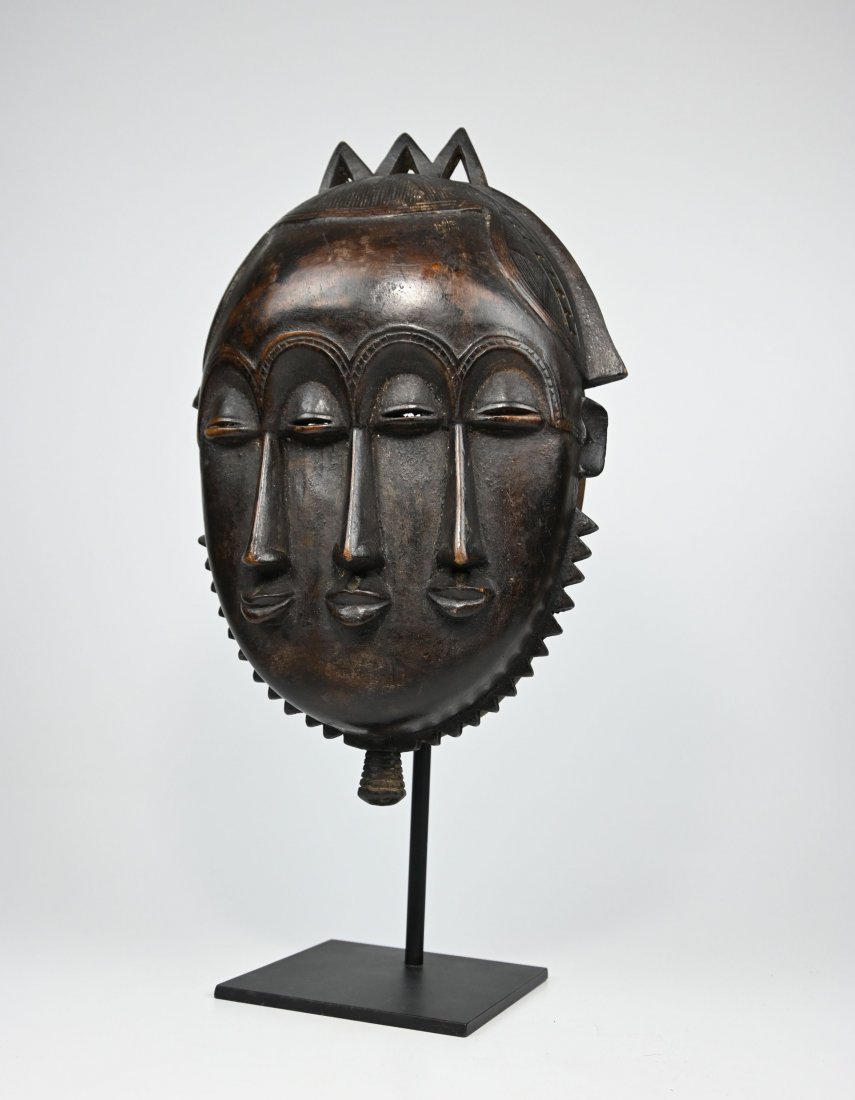 A Baule Mask with 3 faces (1 of 7)