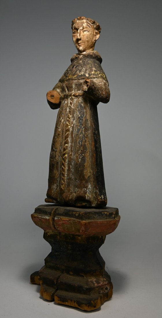 Antique Santos Figure of Monk Philippines Ex Dr Healy (1 of 6)
