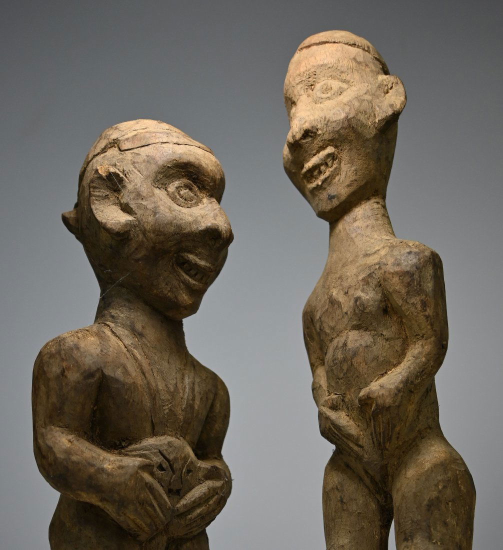 A Pair of Naga Ancestor sculptures Collected 1970 (1 of 5)