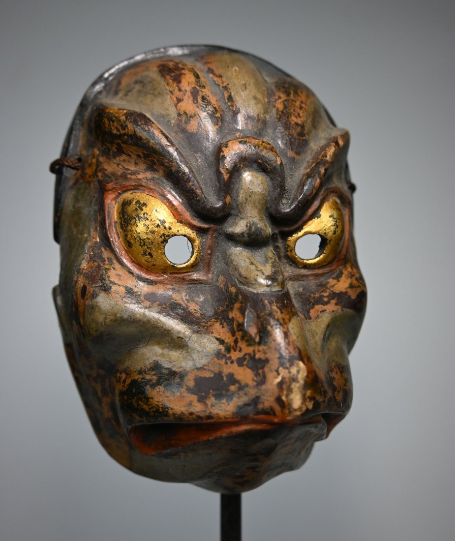 Antique Japanese Drama mask of Avian Like Demon (1 of 5)
