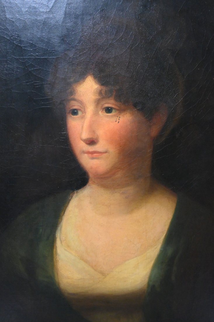 Early American Oil Painting of a Female (1 of 5)