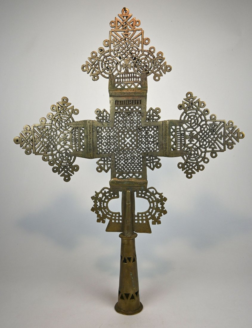 Huge Ethiopian Silver Procession Cross Ex Museum (1 of 6)
