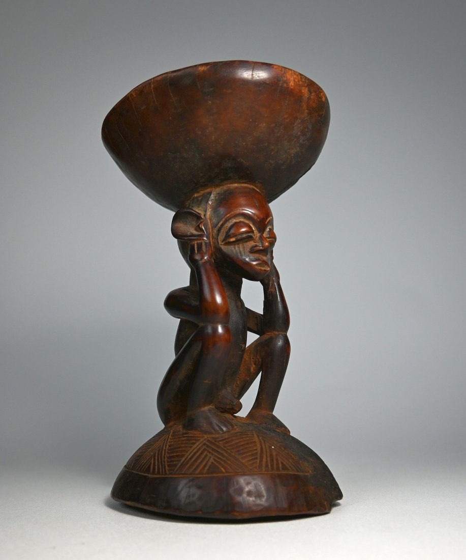 A Fine Chokwe Stool with Ancestor (1 of 8)