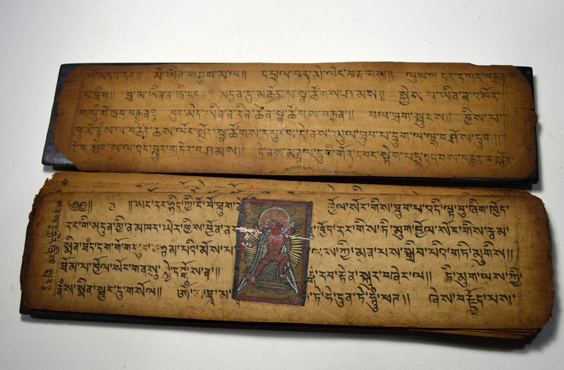 Antique Tibetan Prayer Book Ex Museum of Oddities (1 of 5)