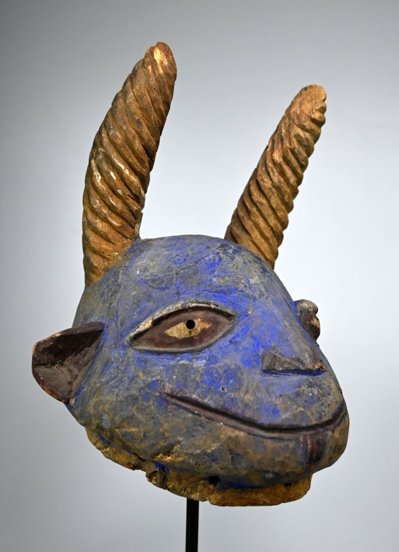 A Yoruba Blue Devil African Mask (1 of 10)