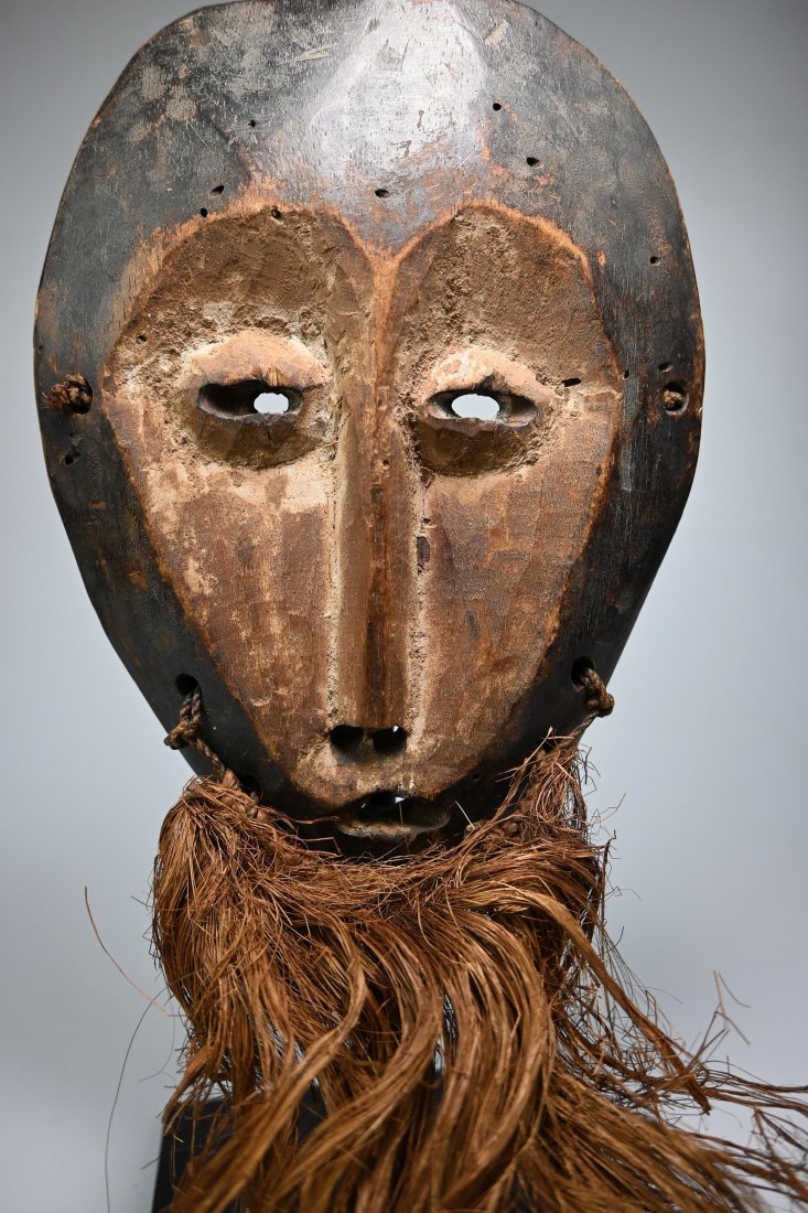Lega Bwami Society African mask Ex Marshall Mount Coll. (1 of 8)