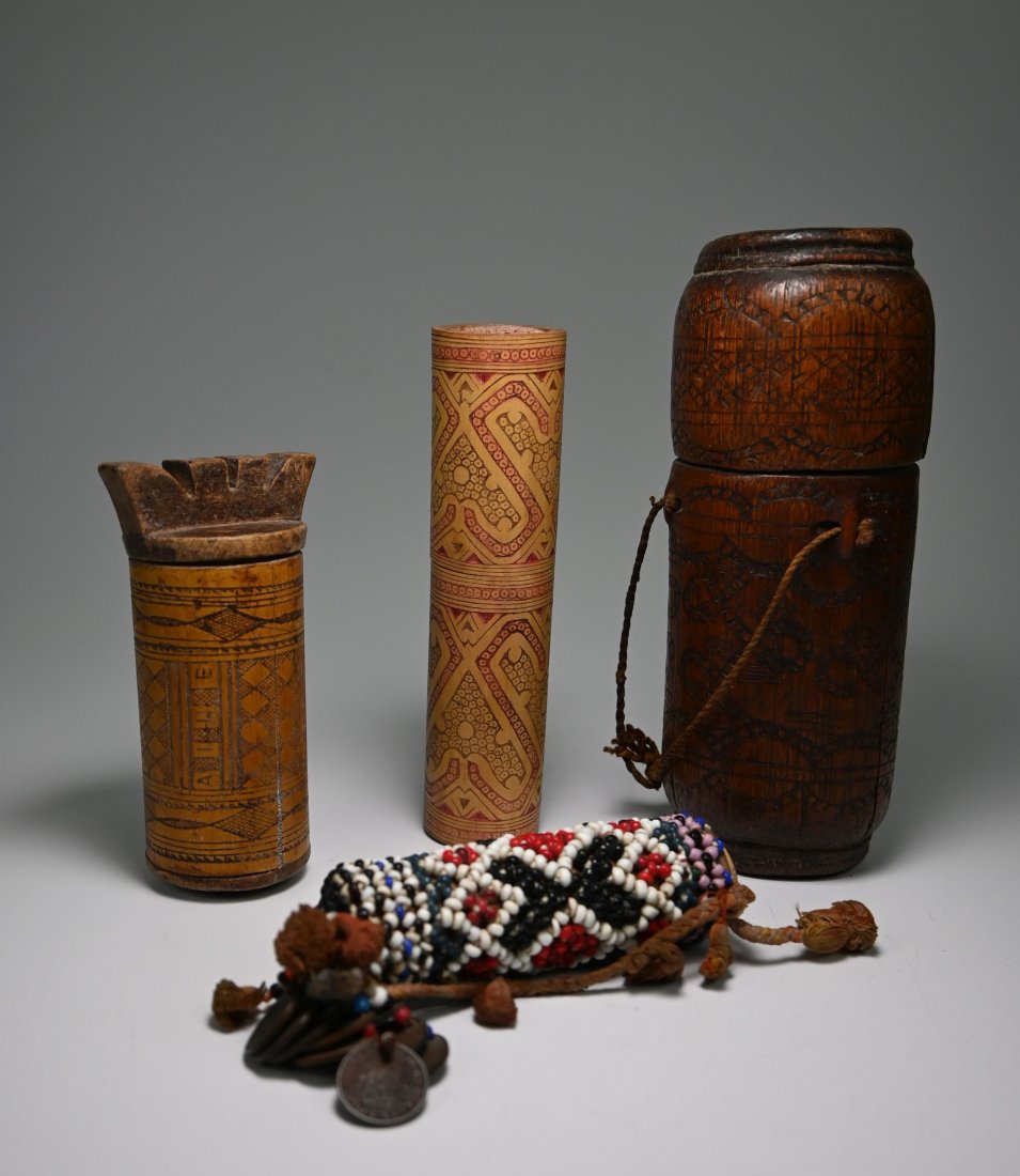 Collection of Antique Indonesian Lime Containers (1 of 10)