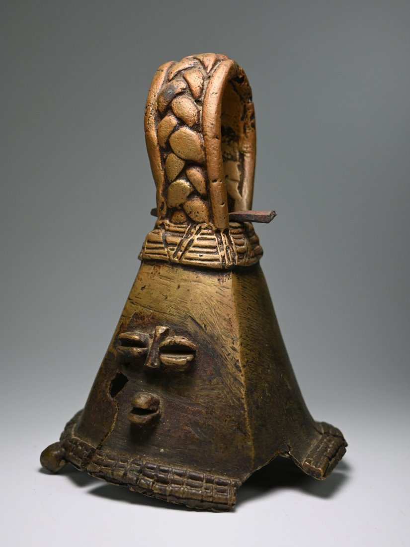 Ancient Yoruba Bronze Omo Bell (1 of 8)