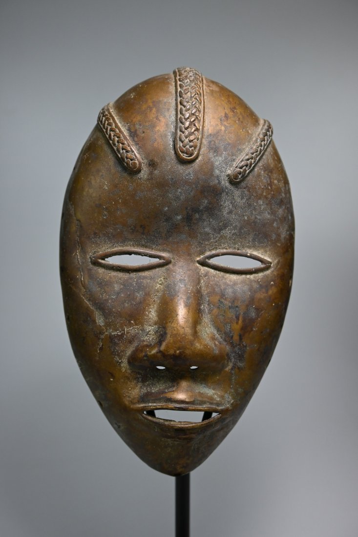 A Dan Bronze African Mask (1 of 7)