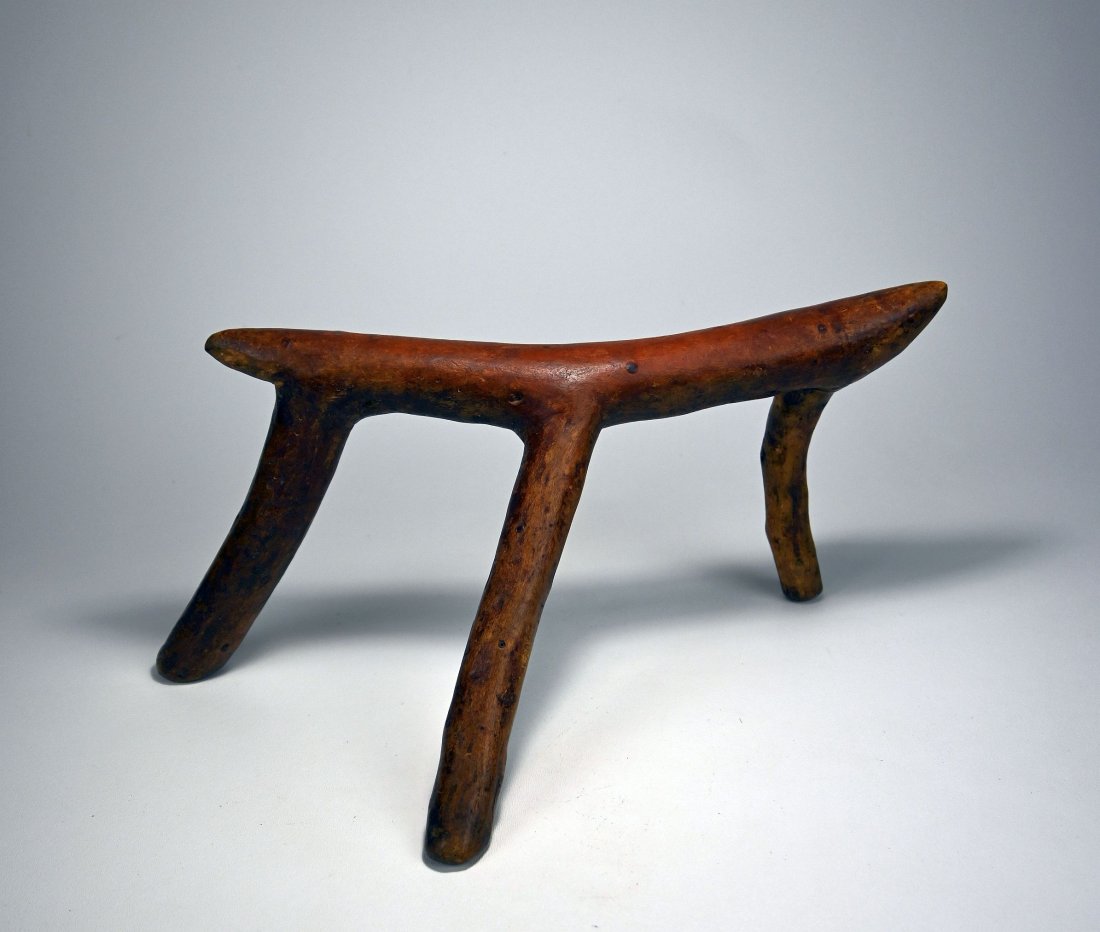 Dinka or Rendille Headrest of Natural Form (1 of 5)