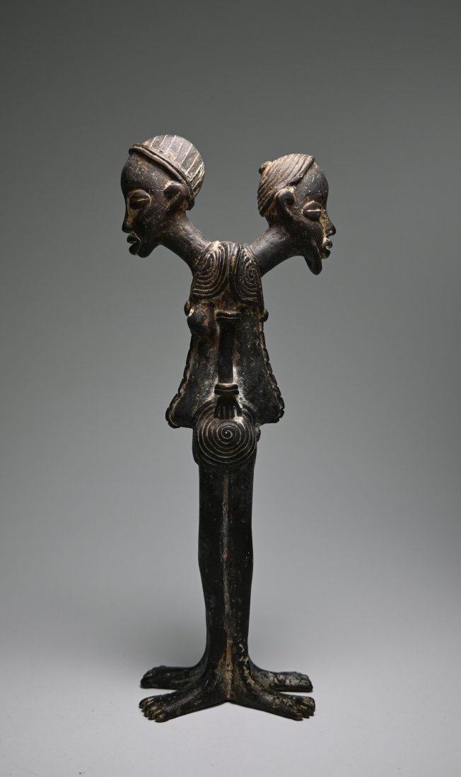 A Dogon Janis Form Bronze Couple (1 of 6)