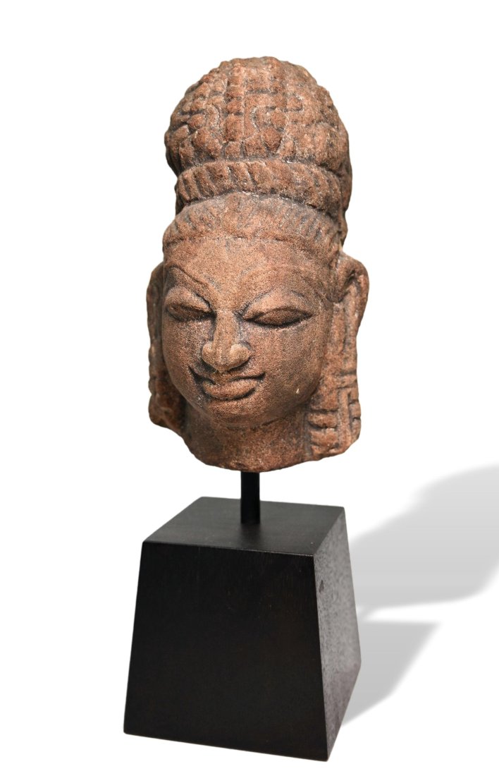 Ancient Stone Head of Vishnu 11th century India (1 of 8)