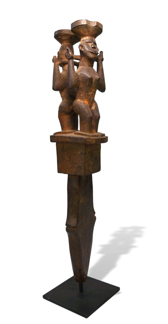 Rare Bakongo Ritual Staff of the Khimba Initiation Society (1 of 10)