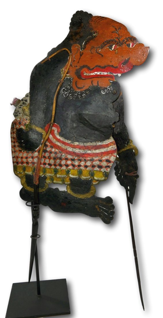 Dramatic Old Shadow Puppet from Java #3 (1 of 4)