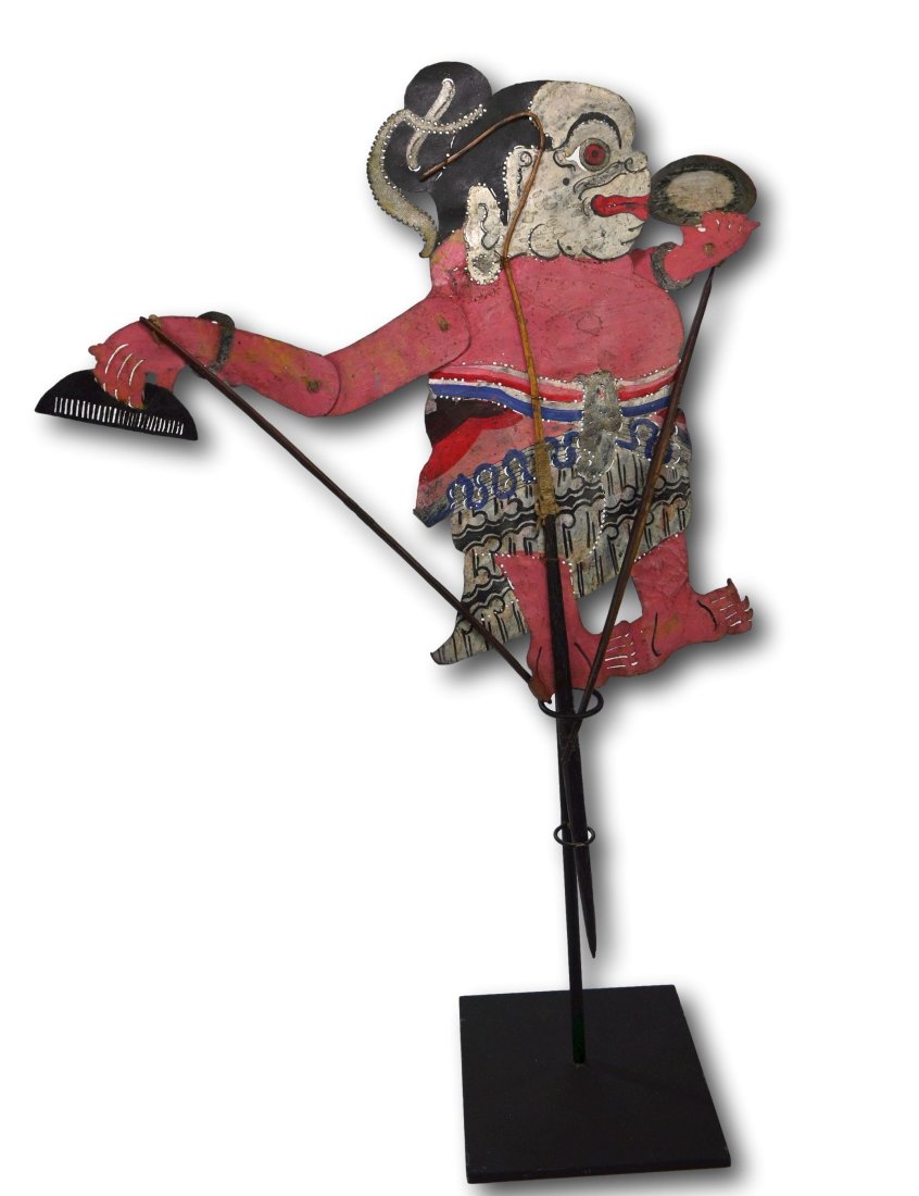 Old Java Shadow Puppet with Comb & Mirror #8 (1 of 4)